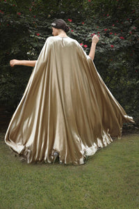 Metallic Kaftan with Pearl Embellishments